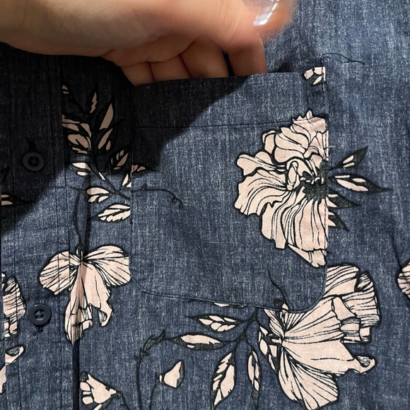 Shouthouse Dress Casual Summer Button-Down Shirt Sz L - Picture 6 of 8